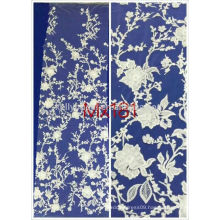 2017 latest design embroidery designs shivering flower lace for wedding dress